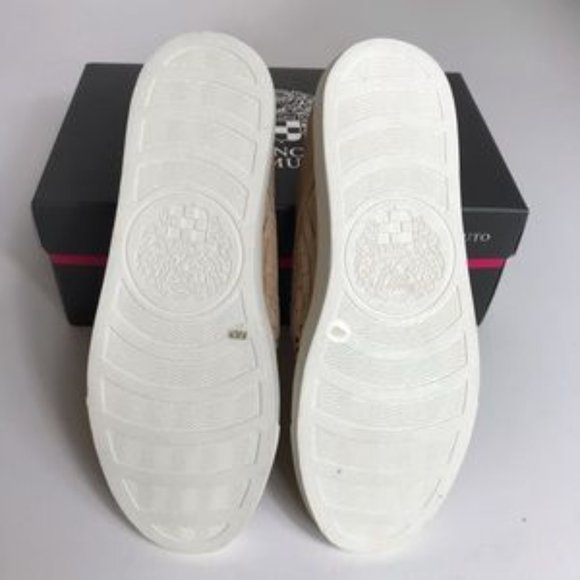 Vince Camuto Bristie Suede Perforated Slip-On Shoe - Picture 2 of 8